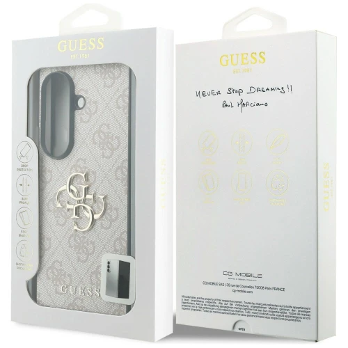 Etui Guess Hardcase 4G Big Metal Logo do Galaxy Z Fold8 Ultra, różowe