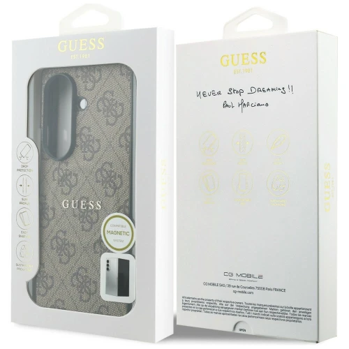 Etui Guess Hardcase 4G Classic MagSafe do Galaxy Z Fold8 Ultra do MagSafe, brązowe