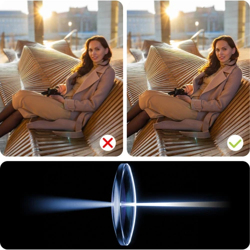 Szkło szafirowe na aparat z aplikatorem 3mk Hardy Sapphire Lens do Apple iPhone 17e / 16e, czarne (5/9)