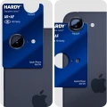 Szkło szafirowe na aparat z aplikatorem 3mk Hardy Sapphire Lens do Apple iPhone 17e / 16e, czarne (8/9)