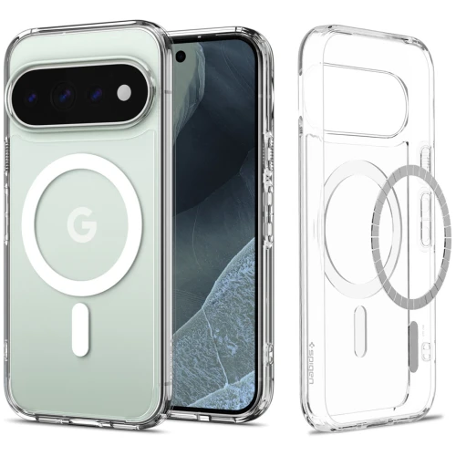 Etui Spigen Ultra Hybrid Mag do MagSafe do Google Pixel 11 Pro, przezroczysto-białe