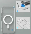 Etui Spigen Ultra Hybrid Mag do MagSafe do Google Pixel 11 Pro, przezroczysto-białe
