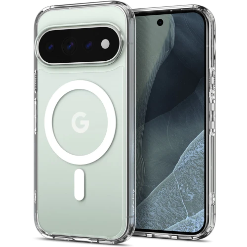 Etui Spigen Ultra Hybrid Mag do MagSafe do Google Pixel 11 Pro, przezroczysto-białe