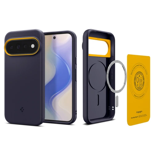 Etui Spigen Nano Pop Mag do MagSafe do Google Pixel 11 Pro, granatowo-żółte