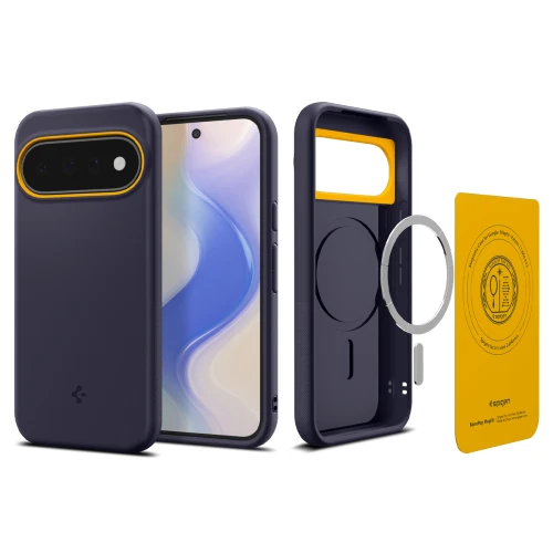 Etui Spigen Nano Pop Mag do MagSafe do Google Pixel 11, granatowo-żółte