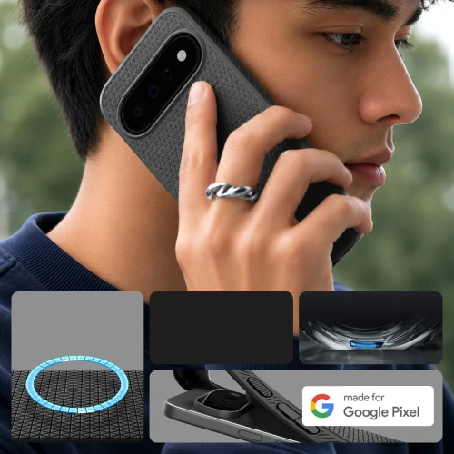 Etui Spigen Liquid Air Mag do MagSafe do Google Pixel 11, czarne