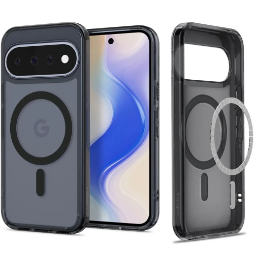 Etui Spigen Ultra Hybrid Mag do MagSafe do Google Pixel 11, półprzezroczysto-czarne