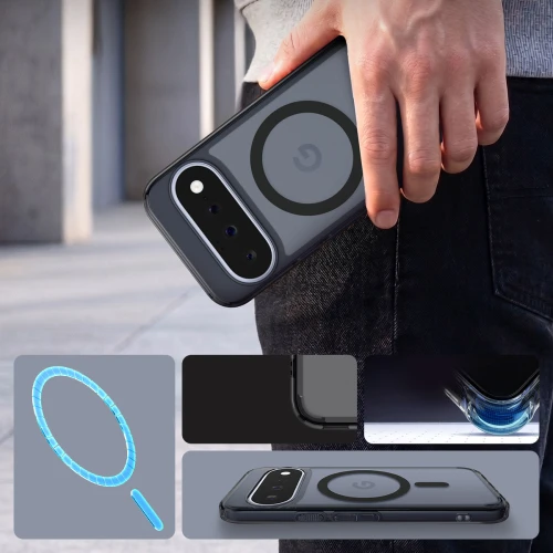 Etui Spigen Ultra Hybrid Mag do MagSafe do Google Pixel 11, półprzezroczysto-czarne