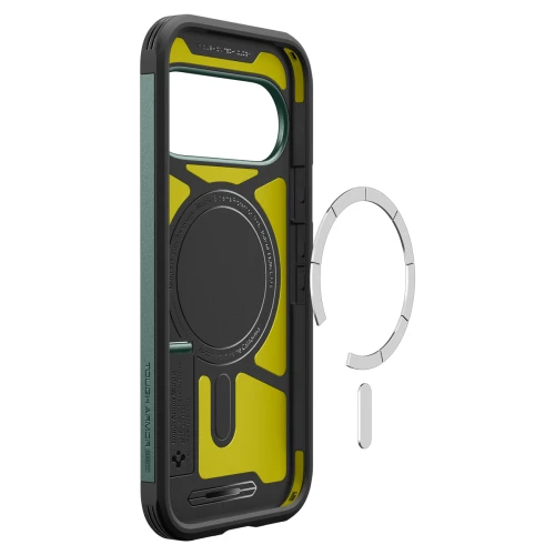 Etui Spigen Tough Armor Mag do MagSafe do Google Pixel 11 Pro, zielone