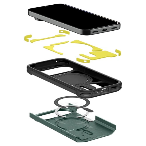 Etui Spigen Tough Armor Mag do MagSafe do Google Pixel 11 Pro, zielone