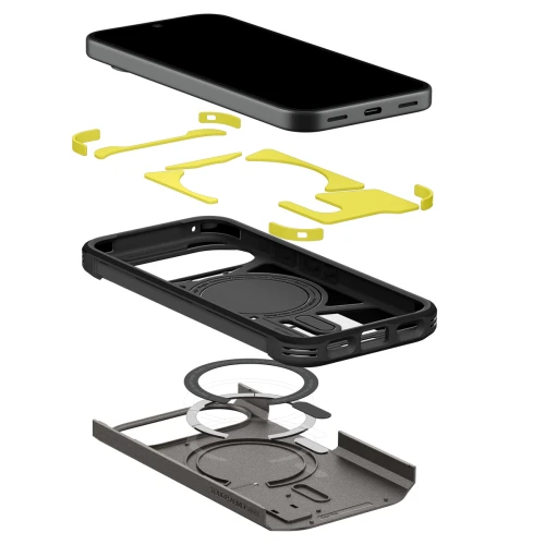 Etui Spigen Tough Armor Mag do MagSafe do Google Pixel 11, szare