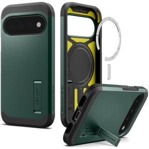 Etui Spigen Tough Armor Mag do MagSafe do Google Pixel 11, zielone