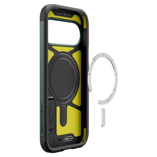 Etui Spigen Tough Armor Mag do MagSafe do Google Pixel 11, zielone