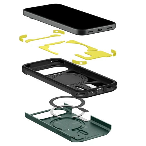 Etui Spigen Tough Armor Mag do MagSafe do Google Pixel 11, zielone