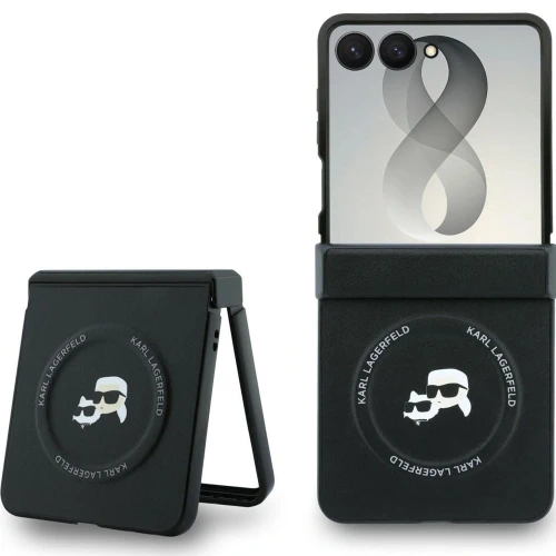 Etui Karl Lagerfeld Karl Lagerfeld Karl and Choupette Pins MagSafe do Galaxy Z Flip8 do MagSafe, czarne
