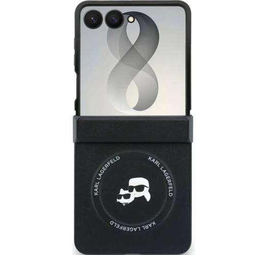 Etui Karl Lagerfeld Karl Lagerfeld Karl and Choupette Pins MagSafe do Galaxy Z Flip8 do MagSafe, czarne