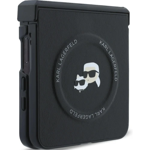 Etui Karl Lagerfeld Karl Lagerfeld Karl and Choupette Pins MagSafe do Galaxy Z Flip8 do MagSafe, czarne