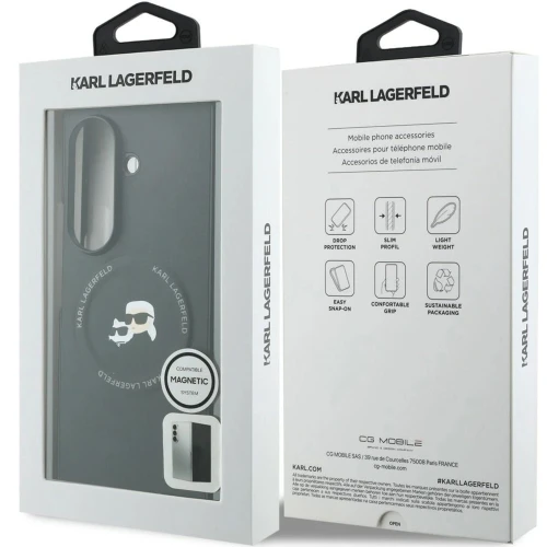 Etui Karl Lagerfeld Karl Lagerfeld Karl and Choupette Pins MagSafe do Galaxy Z Fold8 Ultra do MagSafe, czarne