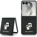 Etui Karl Lagerfeld Karl Lagerfeld Saffiano Pins do Galaxy Z Flip8, czarne