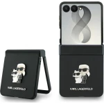 Etui Karl Lagerfeld Saffiano Pins do Galaxy Z Flip8, czarne