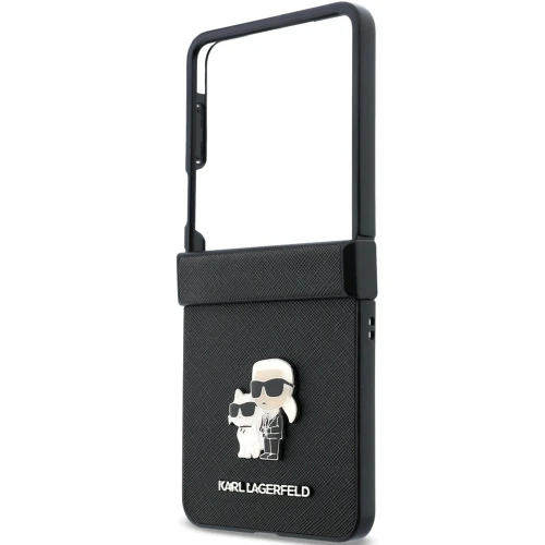 Etui Karl Lagerfeld Karl Lagerfeld Saffiano Pins do Galaxy Z Flip8, czarne
