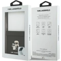 Etui Karl Lagerfeld Karl Lagerfeld Saffiano Pins do Galaxy Z Flip8, czarne