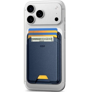 Portfel na karty z blokadą RFID ESR Magnetic Wallet do MagSafe, granatowy
