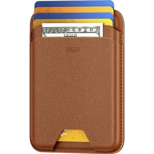 Portfel na karty z blokadą RFID ESR Magnetic Wallet do MagSafe, brązowy (2/11)