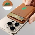 Portfel na karty z blokadą RFID ESR Magnetic Wallet do MagSafe, brązowy (7/11)
