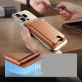 Portfel na karty z blokadą RFID ESR Magnetic Wallet do MagSafe, brązowy (10/11)