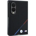 Etui BMW M Leather Perforated Tricolor Stripe Metal Logos MagSafe do Galaxy Z Fold8, czarne (3/7)