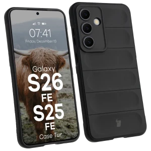 Pancerne etui Bizon Case Tur do Galaxy S26 FE/S25 FE, czarne