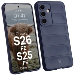 Pancerne etui Bizon Case Tur do Galaxy S26 FE/S25 FE, granatowe