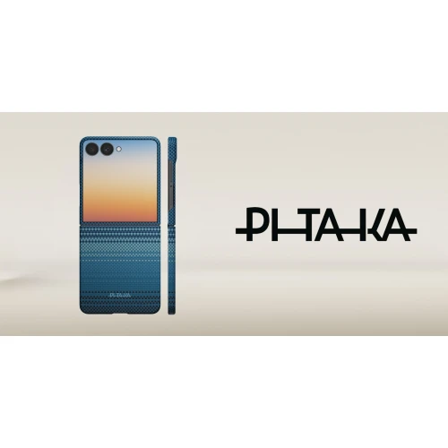 Etui aramidowe Pitaka Edge Case do MagSafe, do Galaxy Z Flip8, niebieskie
