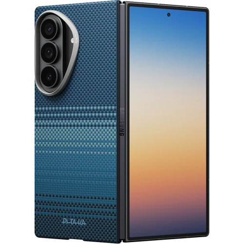 Etui aramidowe Pitaka Edge Case do MagSafe, do Galaxy Z Fold8 Ultra, niebieskie