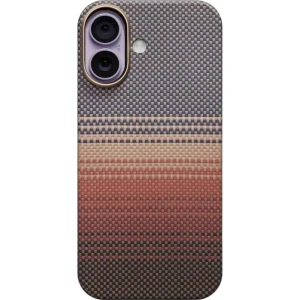 Etui aramidowe Pitaka Edge Case do MagSafe, do iPhone 17, pomarańczowe z kevlarem