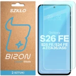 Szkło hartowane Bizon Glass Clear Duo do Galaxy S26 FE / S25 FE / S24 FE / A36 5G / A56 5G, 2 sztuki