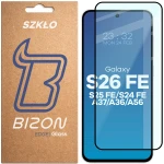 Szkło hartowane Bizon Glass Edge do Galaxy S26 FE / S25 FE 5G / S24 FE 5G / A37 5G / A36 5G / A56 5G, czarna ramka