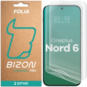 Folia hydrożelowa na ekran Bizon Film Hydrogel Front Duo do OnePlus Nord 6, 2 sztuki