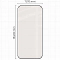 Matowe szkło hartowane Bizon Glass Matte Duo do HONOR 600 Lite 5G, czarna ramka, 2 sztuki (2/4)