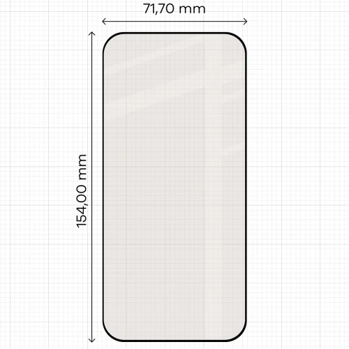Matowe szkło hartowane Bizon Glass Matte Duo do HONOR 600 Lite 5G, czarna ramka, 2 sztuki (2/4)