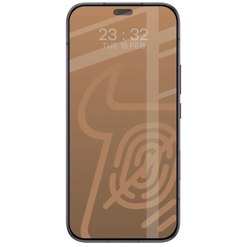 Matowe szkło hartowane Bizon Glass Matte Duo do HONOR 600 Lite 5G, czarna ramka, 2 sztuki (3/4)