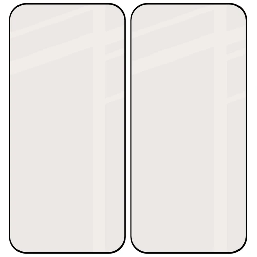 Matowe szkło hartowane Bizon Glass Matte Duo do HONOR 600 Lite 5G, czarna ramka, 2 sztuki (4/4)