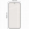 Matowe szkło hartowane Bizon Glass Matte Duo do Xiaomi 17T, czarna ramka, 2 sztuki (2/4)