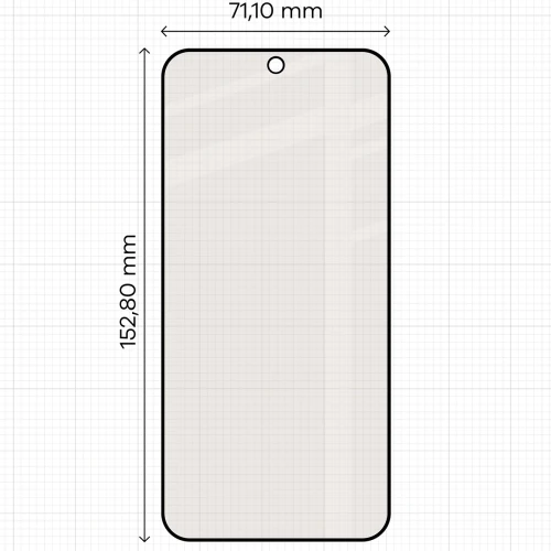 Matowe szkło hartowane Bizon Glass Matte Duo do Xiaomi 17T, czarna ramka, 2 sztuki (2/4)