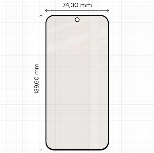 Matowe szkło hartowane Bizon Glass Matte Duo do Xiaomi 17T Pro, czarna ramka, 2 sztuki (2/4)