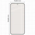 Matowe szkło hartowane Bizon Glass Matte Duo do OPPO Reno16 F, OPPO Reno16 FS, czarna ramka, 2 sztuki (2/4)