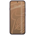 Matowe szkło hartowane Bizon Glass Matte Duo do OPPO Reno16 F, OPPO Reno16 FS, czarna ramka, 2 sztuki (3/4)