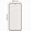 Matowe szkło hartowane Bizon Glass Matte Duo do OPPO Reno16 / Pro, czarna ramka, 2 sztuki (2/4)