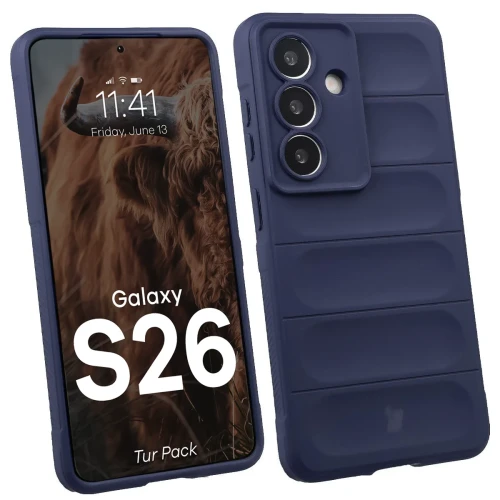 Pancerne etui + szkło hartowane Bizon Tur Pack do Galaxy S26, granatowe (3/10)